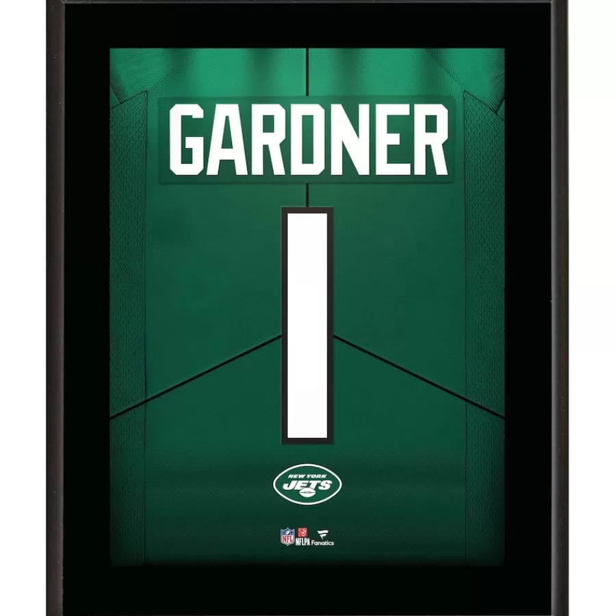 New York Jets Plaques^Ahmad Sauce Gardner 10.5" X 13" Jersey Number Sublimated Player Plaque