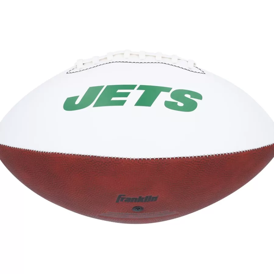 New York Jets Autographed Items | Footballs^Ahmad Sauce Gardner Autographed Franklin White Panel Football