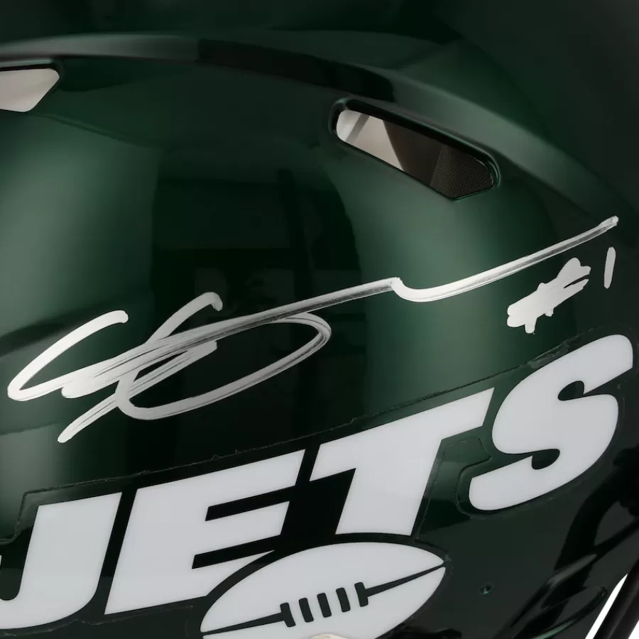 New York Jets Autographed Items^Ahmad Sauce Gardner Autographed Riddell 2023 Alternate Speed Authentic Helmet