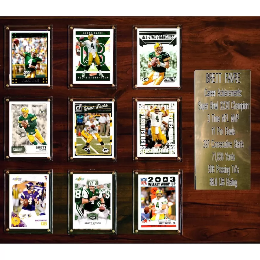 New York Jets Plaques | Prints & Artwork^Brett Favre 15'' X 18'' Plaque