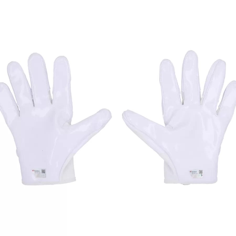 New York Jets Autographed Items^Garrett Wilson Autographed Game-Used White Adidas Gloves Vs. Atlanta Falcons On December 3, 2023