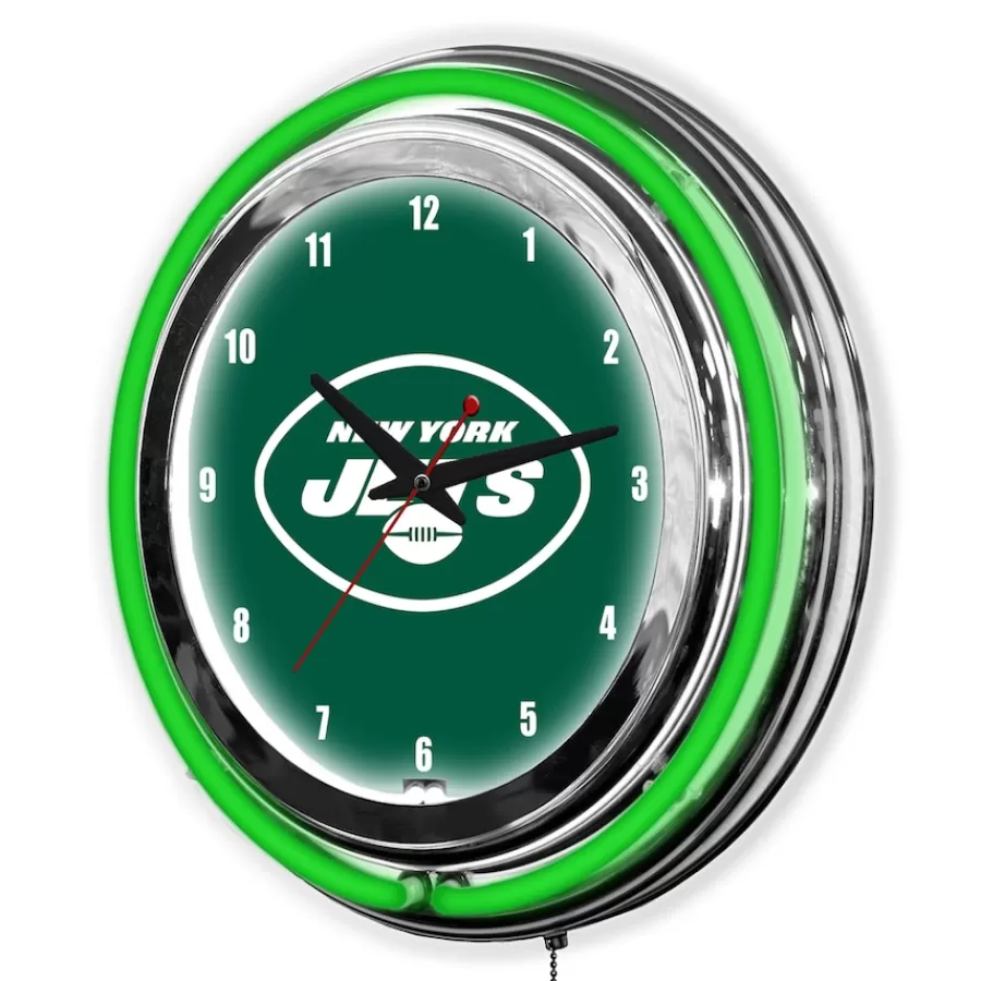 New York Jets Clocks^Imperial 14'' Neon Clock