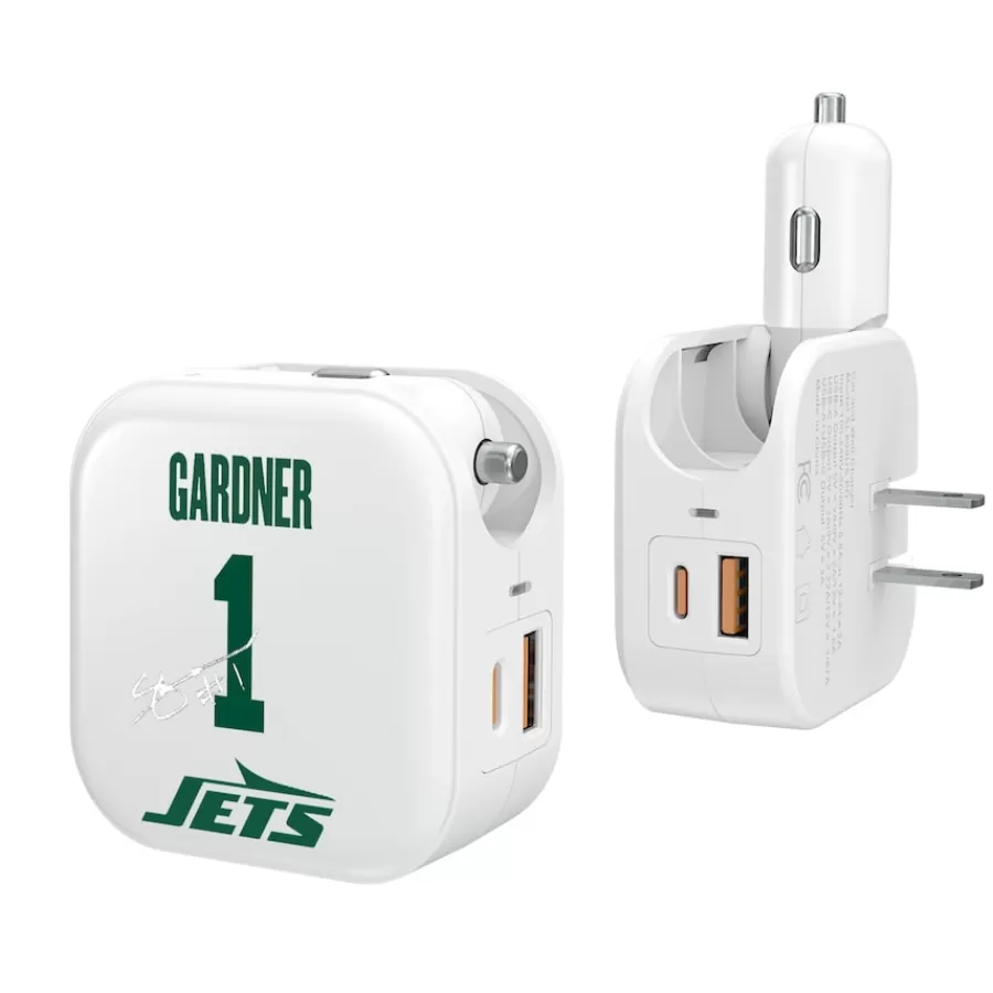 New York Jets Phone Cases | Electronics^Keyscaper Ahmad Sauce Gardner Ready 2-in-1 USB Charger