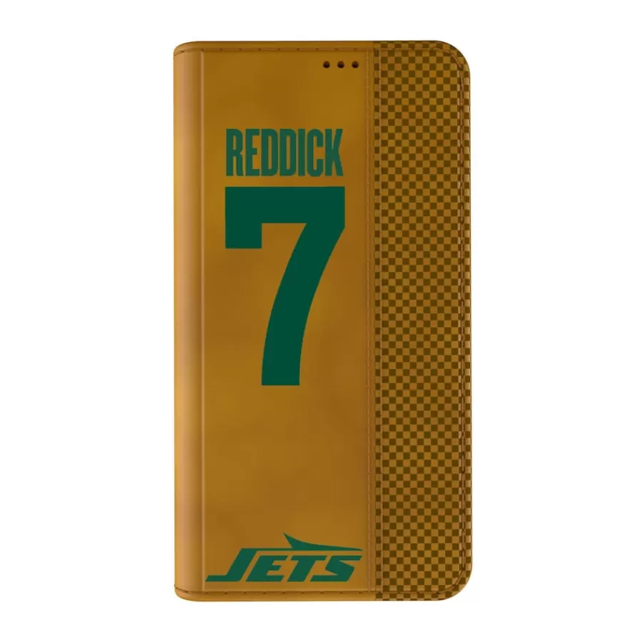 New York Jets Phone Cases | Electronics^Keyscaper Haason Reddick Brown Folio IPhone Case