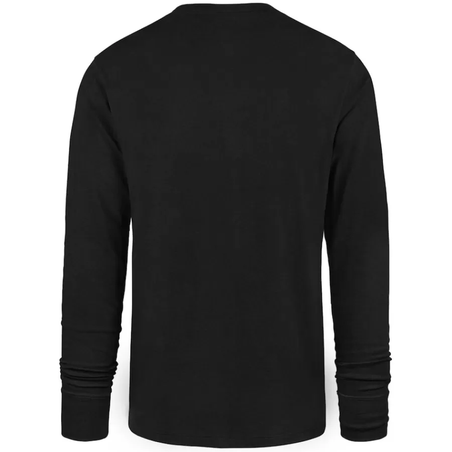 New York Jets Long Sleeved^Men's '47 Black Premier Franklin Long Sleeve T-Shirt