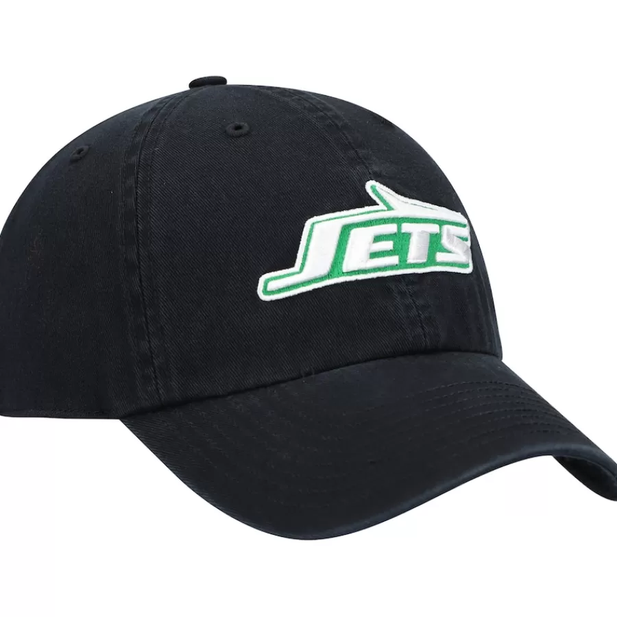 New York Jets Adjustable^Men's '47 Black Clean Up Legacy Adjustable Hat