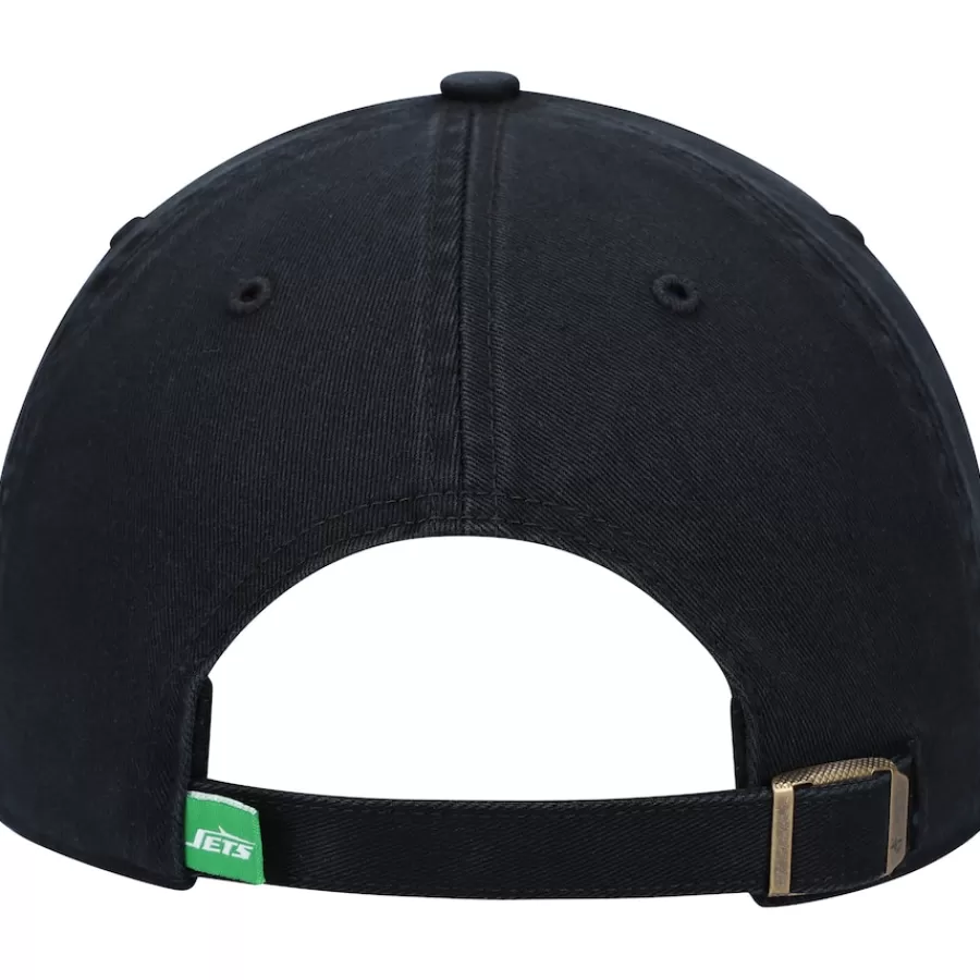 New York Jets Adjustable^Men's '47 Black Clean Up Legacy Adjustable Hat