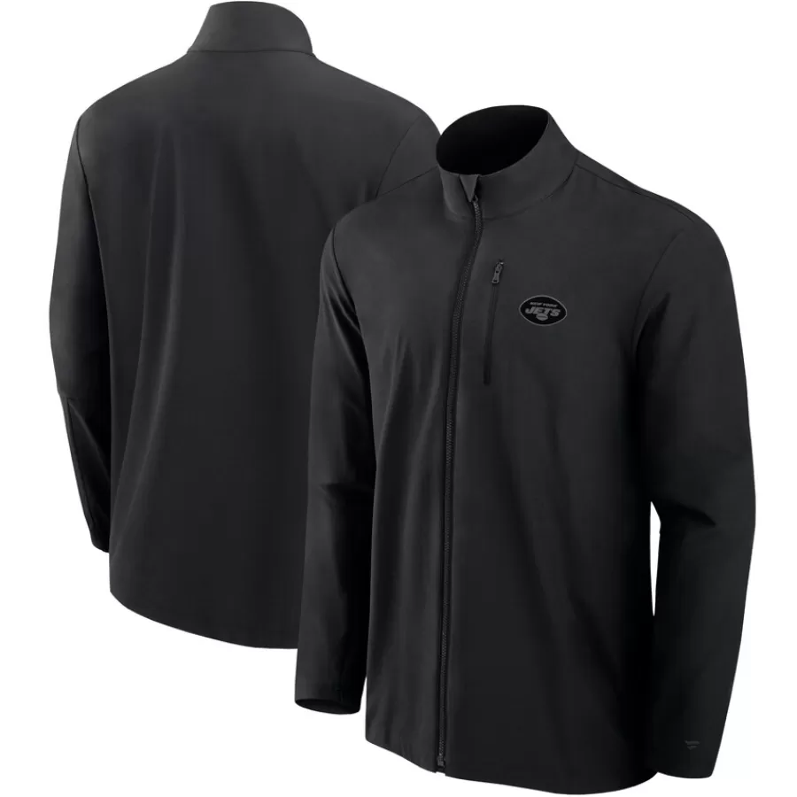 New York Jets Jackets | Sweatshirts & Fleece^Men's Fanatics Black Front Office Woven Full-Zip Jacket