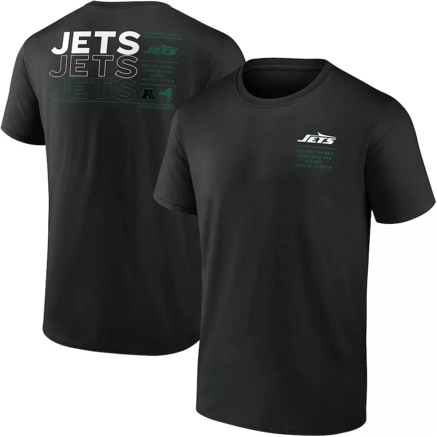 New York Jets T-Shirts | Men^Men's Fanatics Black Repeat Stats T-Shirt