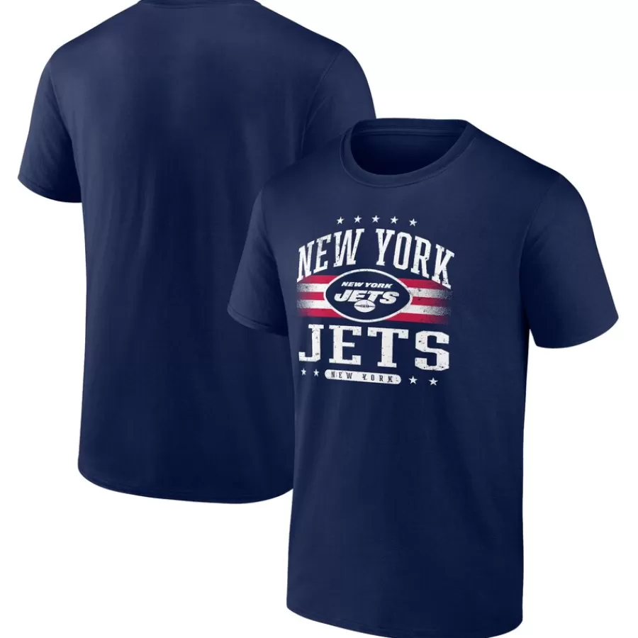 New York Jets Big & Tall^Men's Fanatics Navy Big & Tall Americana T-Shirt