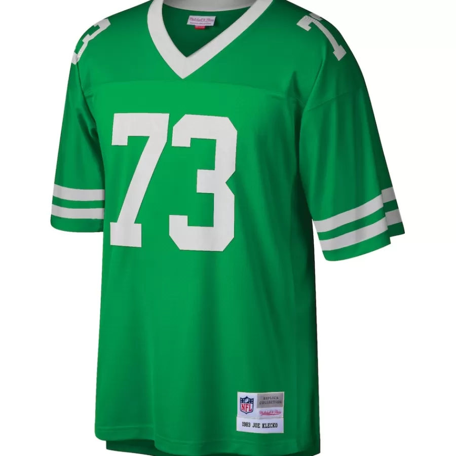 New York Jets Replica | Throwback^Men's Mitchell & Ness Joe Klecko Kelly Green Legacy Replica Jersey