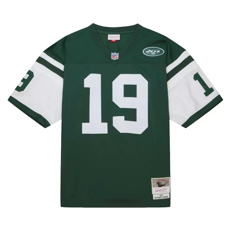 New York Jets Replica | Throwback^Men's Mitchell & Ness Keyshawn Johnson Green Legacy Replica Jersey