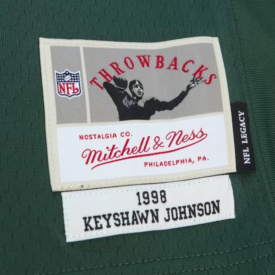 New York Jets Replica | Throwback^Men's Mitchell & Ness Keyshawn Johnson Green Legacy Replica Jersey