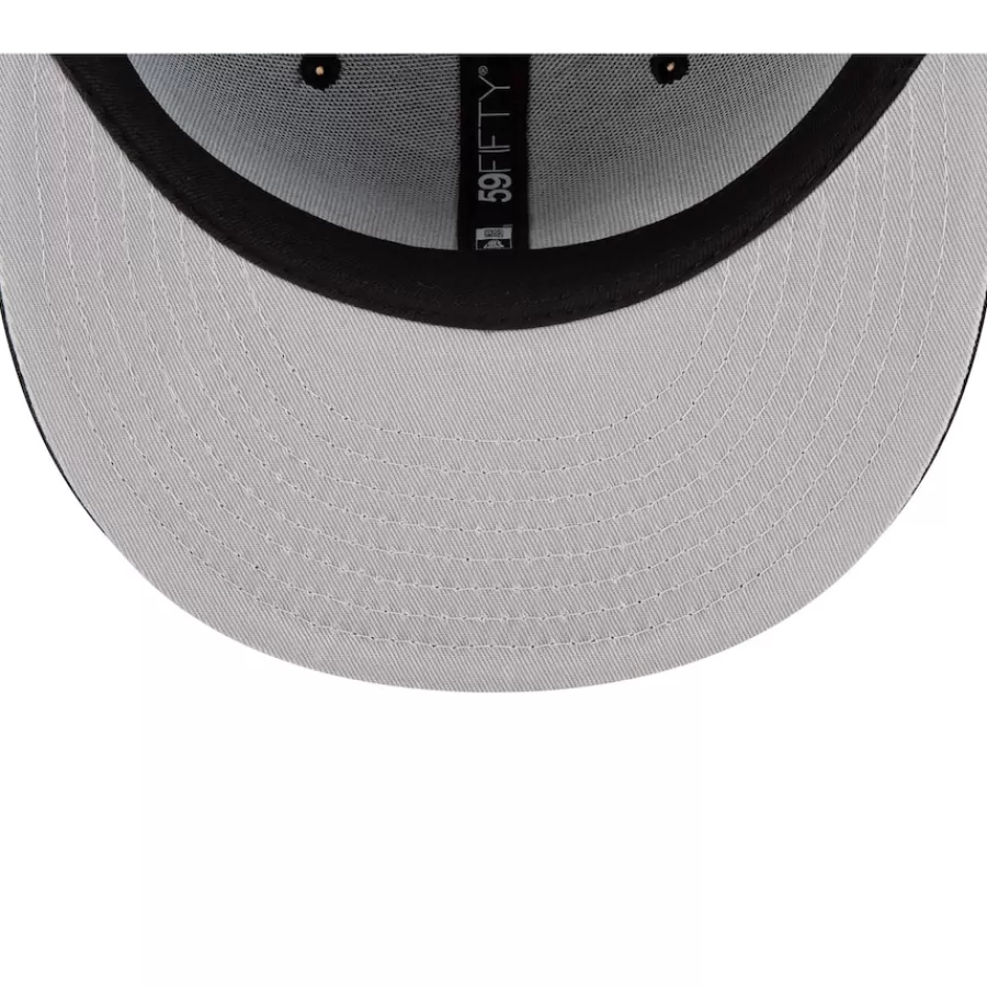 New York Jets Fitted^Men's New Era Black B-Dub 59FIFTY Fitted Hat