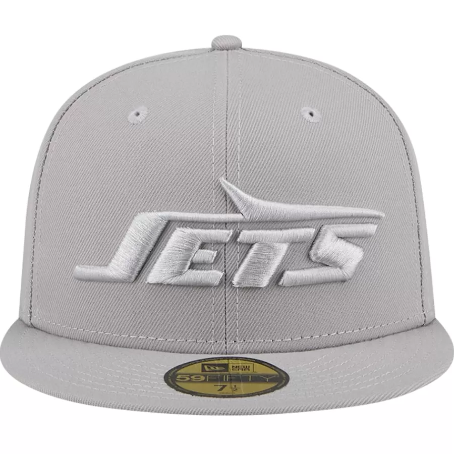 New York Jets Fitted^Men's New Era Gray Color Pack 59FIFTY Fitted Hat