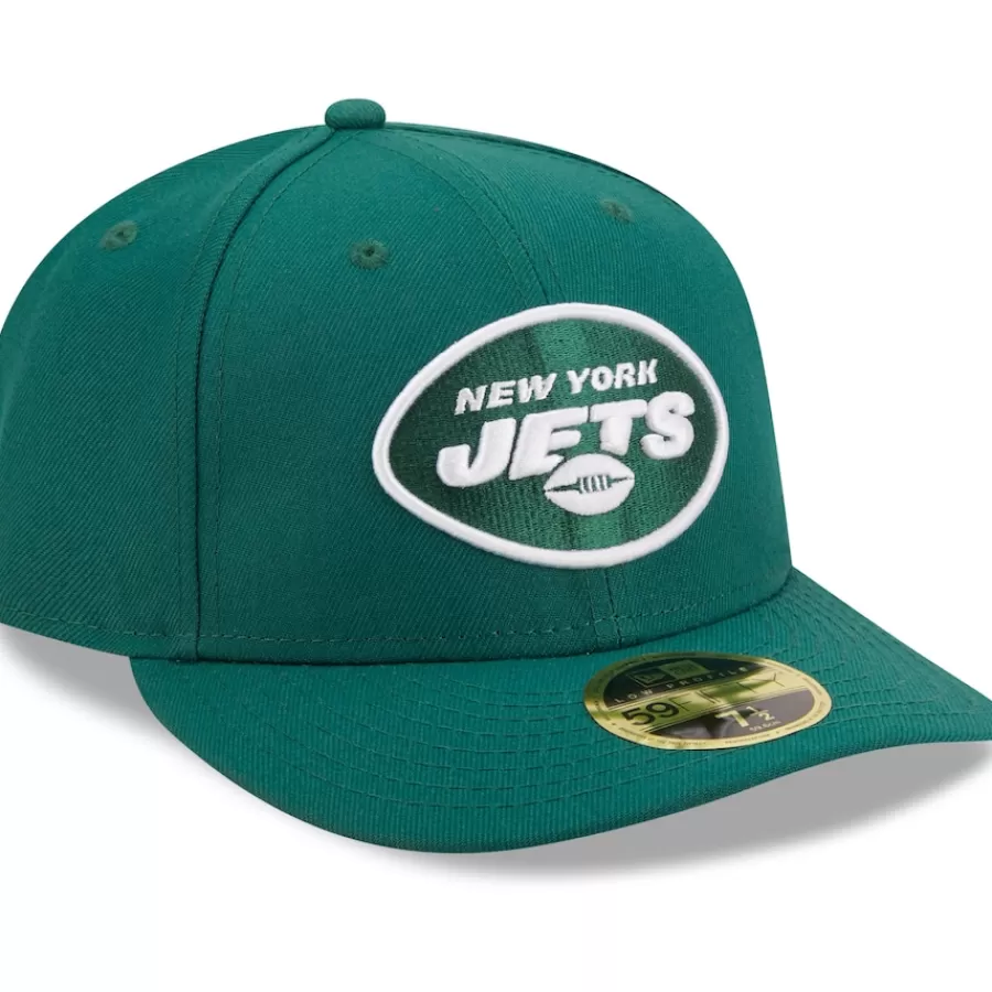 New York Jets Fitted^Men's New Era Green Omaha Low Profile 59FIFTY Fitted Hat