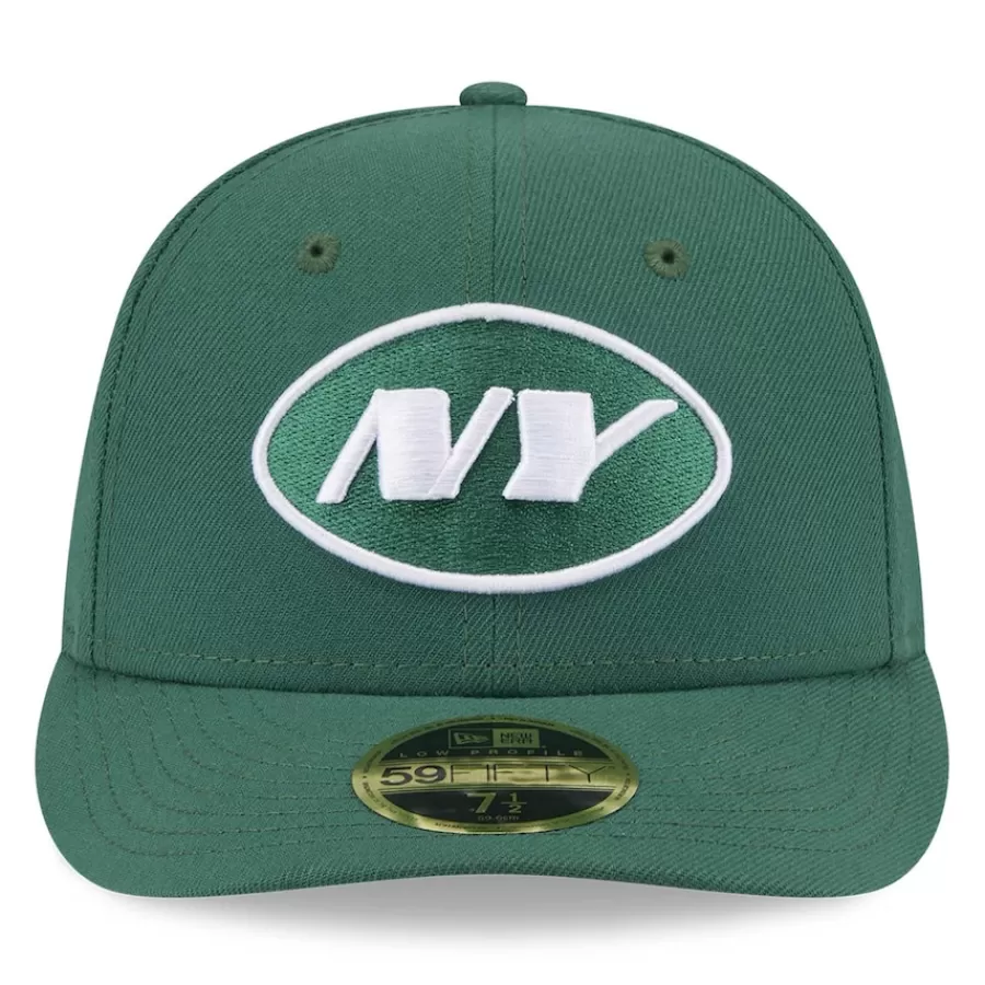 New York Jets Fitted^Men's New Era Green Omaha Low Profile 59FIFTY Fitted Hat