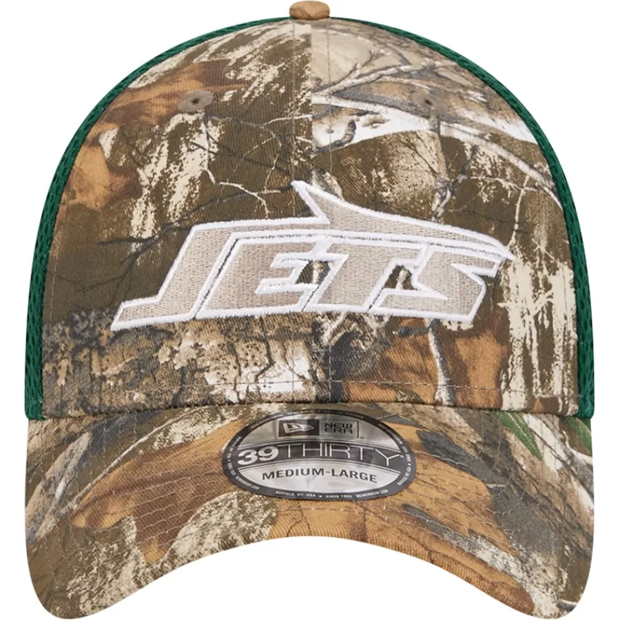 New York Jets Flex^Men's New Era Realtree Camo/Green Active 39THIRTY Flex Hat