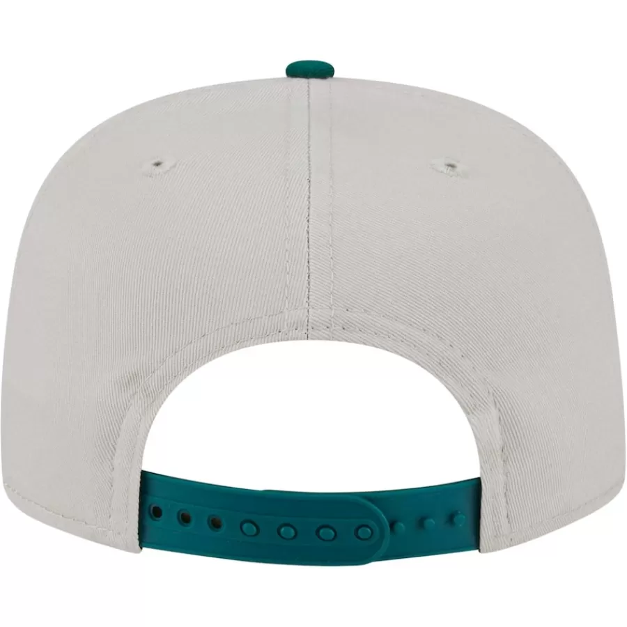 New York Jets Snapback^Men's New Era Stone/Green Athletic Golfer Snapback Hat