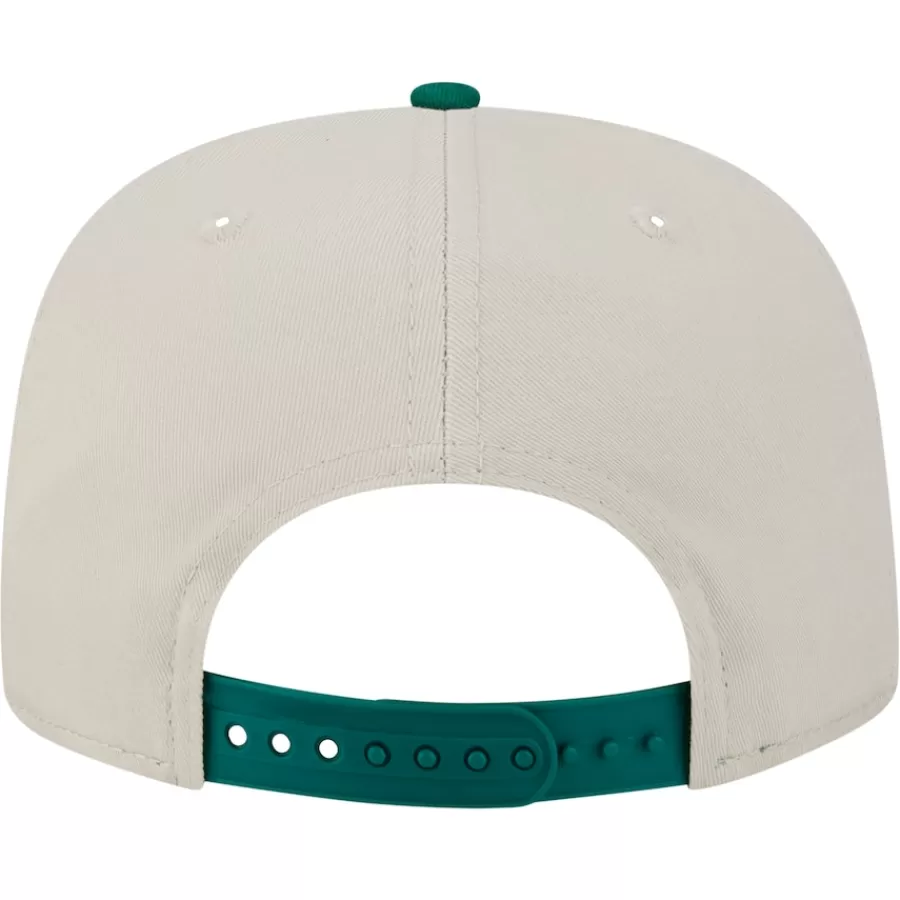 New York Jets Snapback^Men's New Era Stone/Green Athletic Golfer Snapback Hat