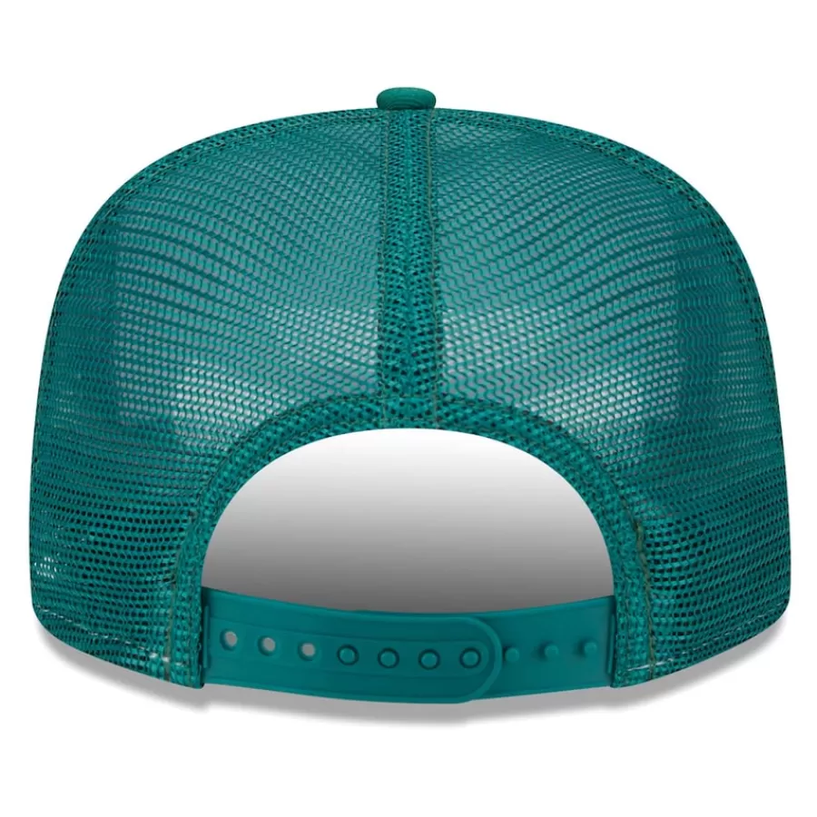 New York Jets Snapback^Men's New Era White/Green Banger 9FIFTY Trucker Snapback Hat