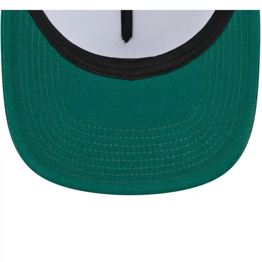 New York Jets Snapback^Men's New Era White/Green Banger 9FIFTY Trucker Snapback Hat