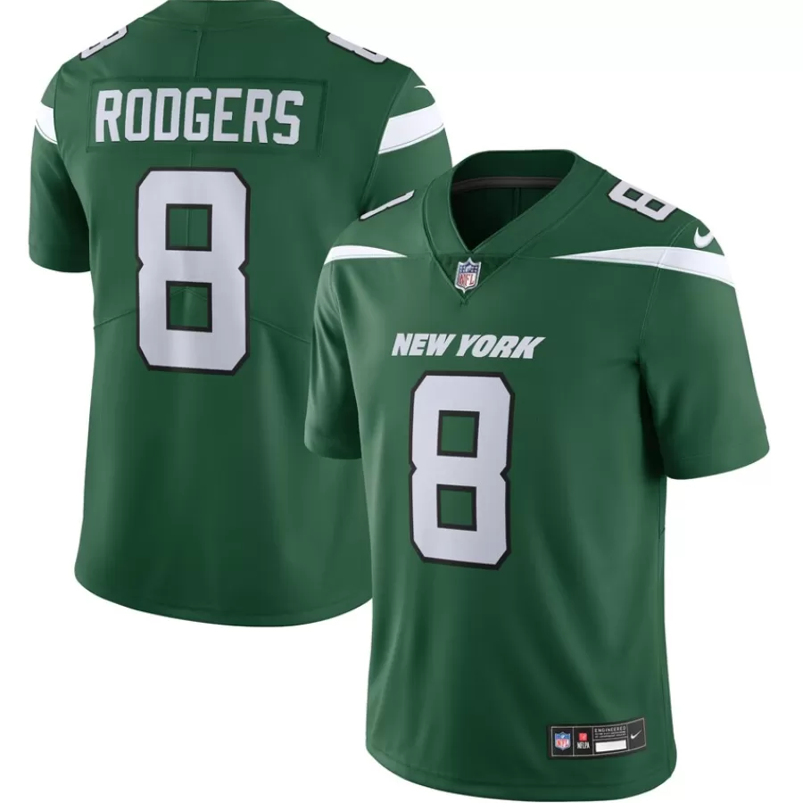 New York Jets Jerseys | Men^Men's Nike Aaron Rodgers Gotham Green Vapor Untouchable Limited Jersey