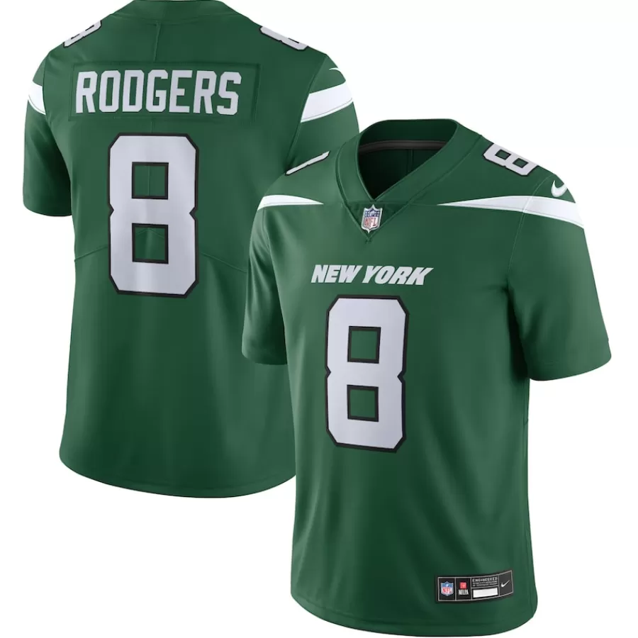 New York Jets Jerseys | Men^Men's Nike Aaron Rodgers Gotham Green Vapor Untouchable Limited Jersey