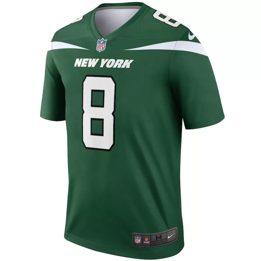New York Jets Nike Legend | Short Sleeved^Men's Nike Aaron Rodgers Gotham Green Team Legend Player Performance Top