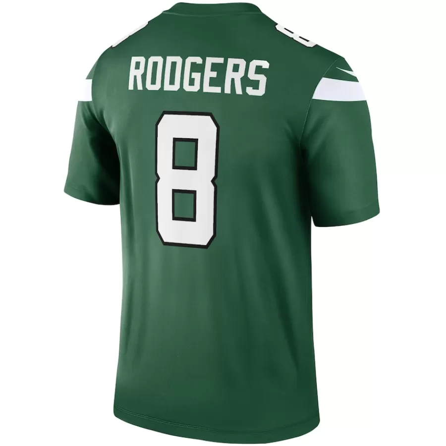 New York Jets Nike Legend | Short Sleeved^Men's Nike Aaron Rodgers Gotham Green Team Legend Player Performance Top
