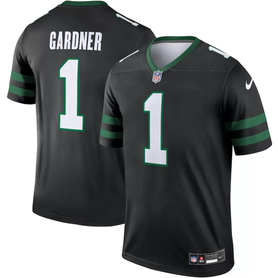 New York Jets Jerseys | Men^Men's Nike Ahmad Sauce Gardner Black Alternate Legend Player Performance Top