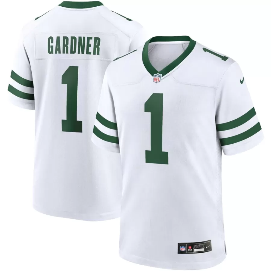 New York Jets Nike Game | Replica^Men's Nike Ahmad Sauce Gardner Legacy White Game Jersey
