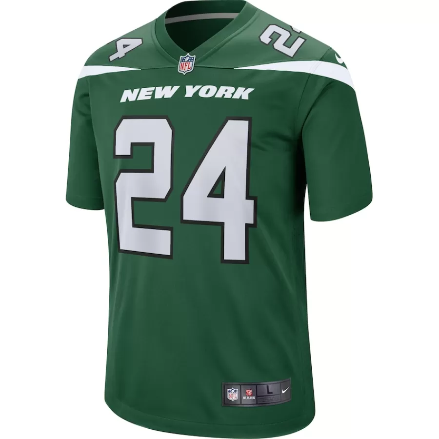New York Jets Replica | Throwback^Men's Nike Darrelle Revis Gotham Green Retired Player Game Jersey