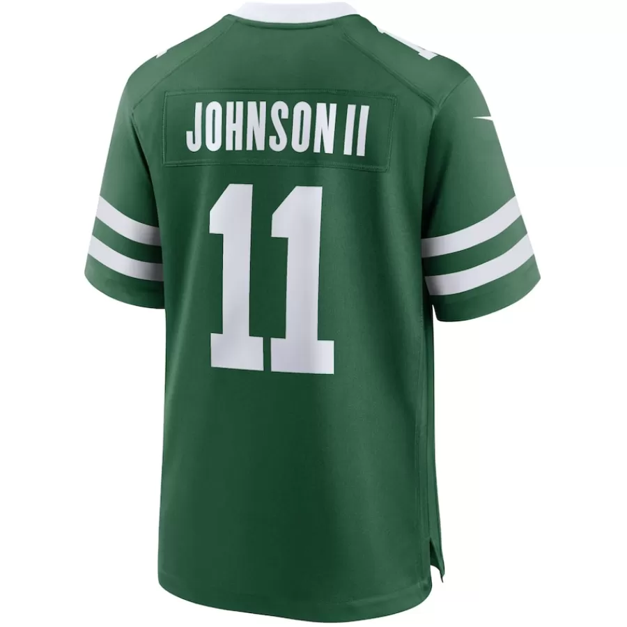 New York Jets Nike Game^Men's Nike Jermaine Johnson II Legacy Green Game Jersey