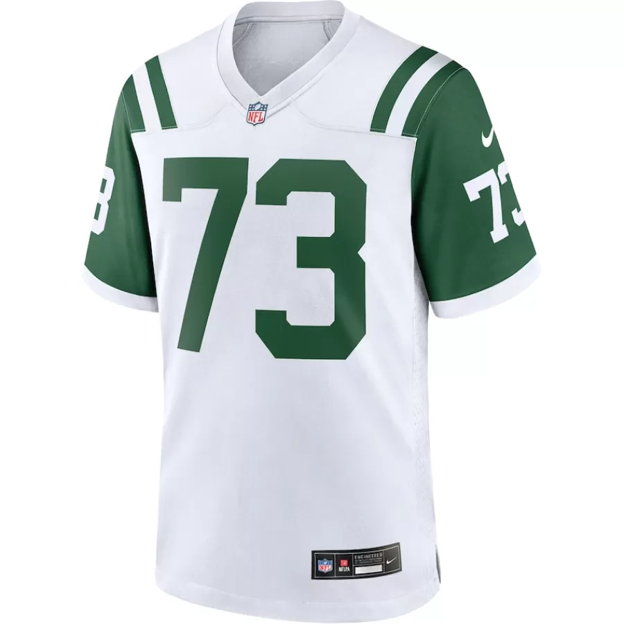 New York Jets Nike Game^Men's Nike Joe Klecko White Classic Alternate Retired Player Game Jersey