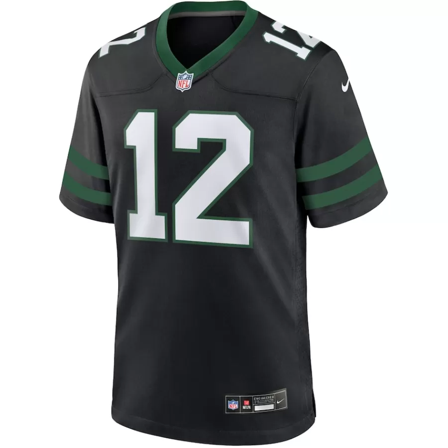 New York Jets Nike Game^Men's Nike Joe Namath Legacy Black Alternate Retired Player Game Jersey