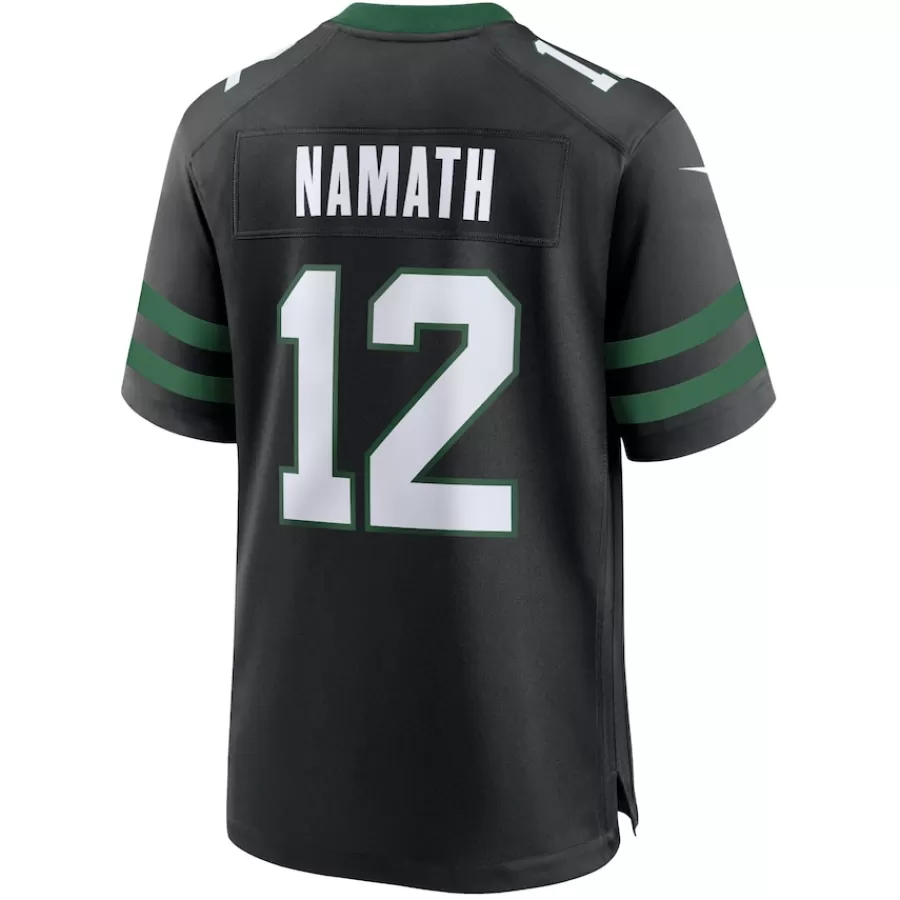 New York Jets Nike Game^Men's Nike Joe Namath Legacy Black Alternate Retired Player Game Jersey