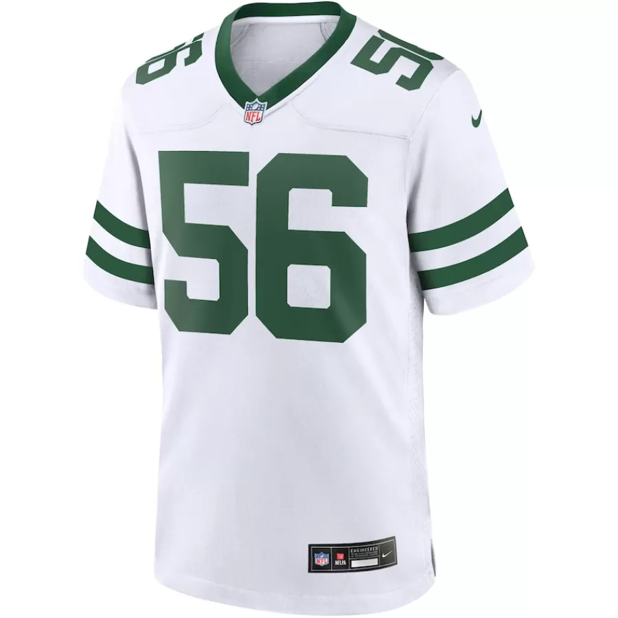 New York Jets Nike Game^Men's Nike Quincy Williams Legacy White Game Jersey