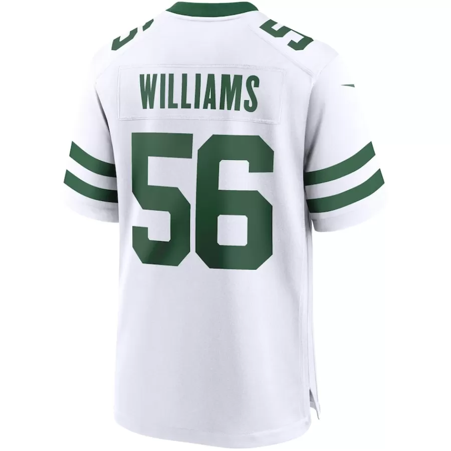 New York Jets Nike Game^Men's Nike Quincy Williams Legacy White Game Jersey