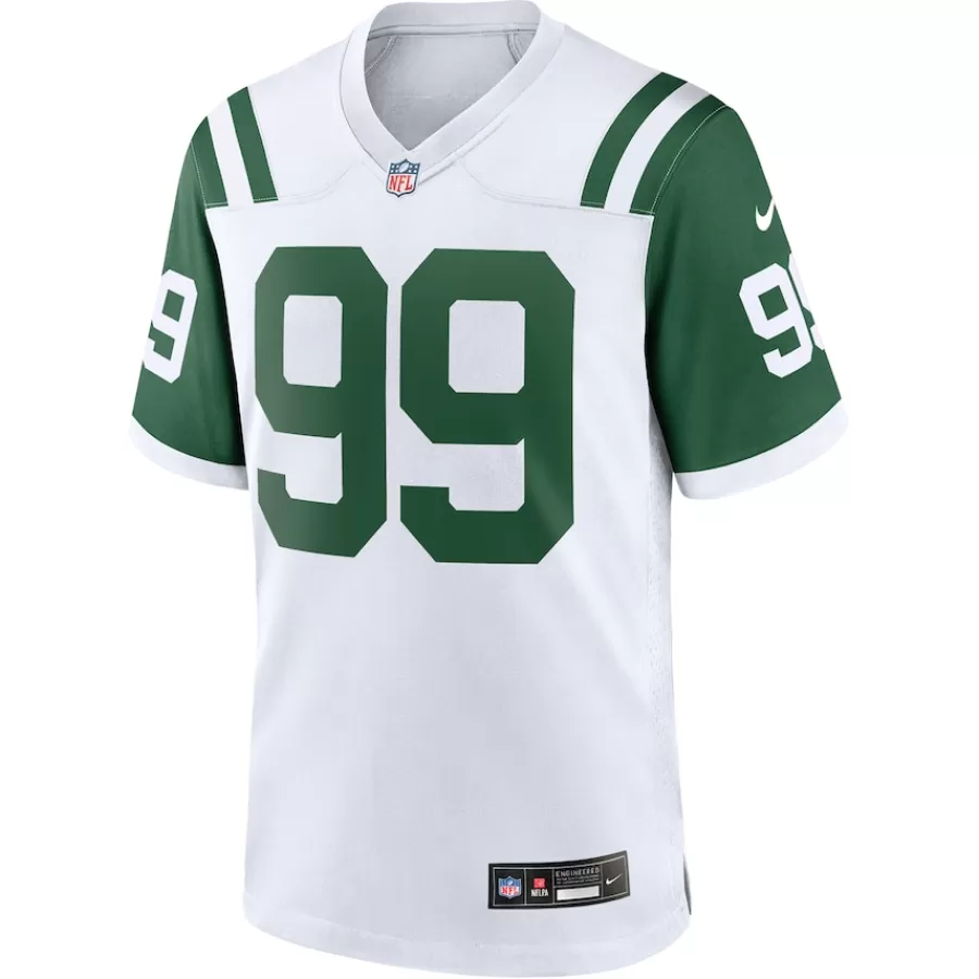 New York Jets Nike Game^Men's Nike Will McDonald IV White Classic Alternate Game Jersey