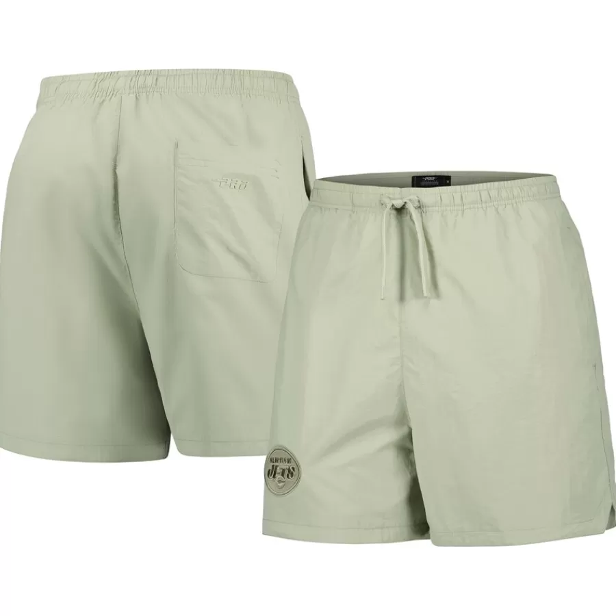New York Jets Shorts & Pants^Men's Pro Standard Light Green Neutrals 2.0 Woven Shorts