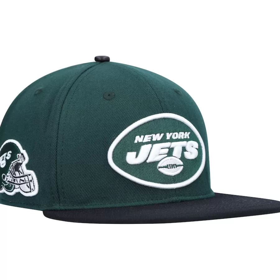 New York Jets Snapback^Men's Pro Standard Green/Black 2Tone Snapback Hat