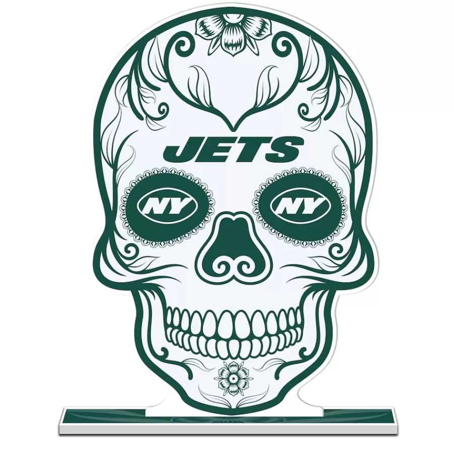 New York Jets Toys & Games | Toys & Outdoor Games^ 10" Sugar Skull Standee