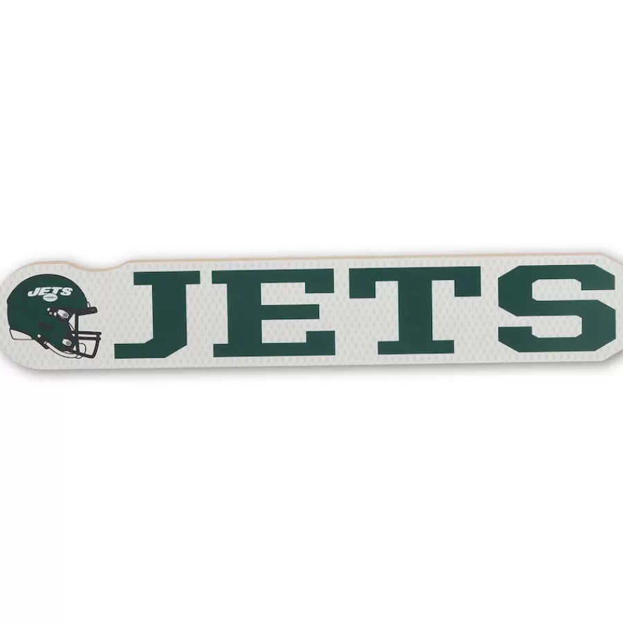 New York Jets Wall Art^ 16.5" X 3" Wood Display Block