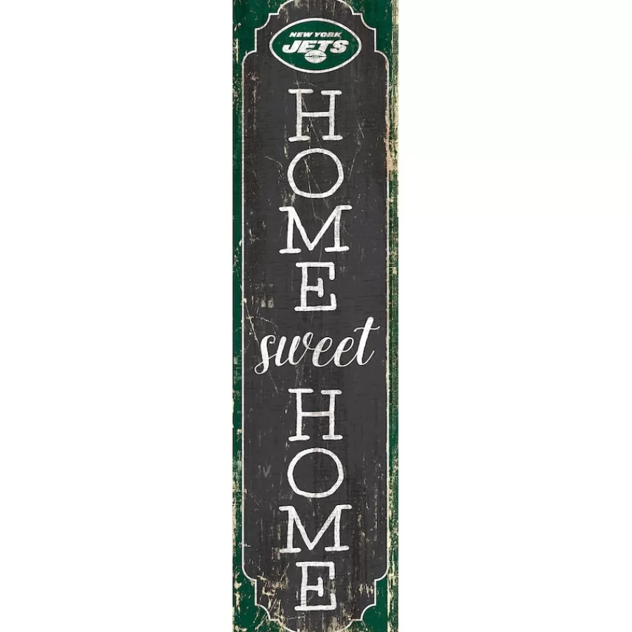 New York Jets Wall Art | Wall Art^ 24" Home Sweet Home Leaner Sign