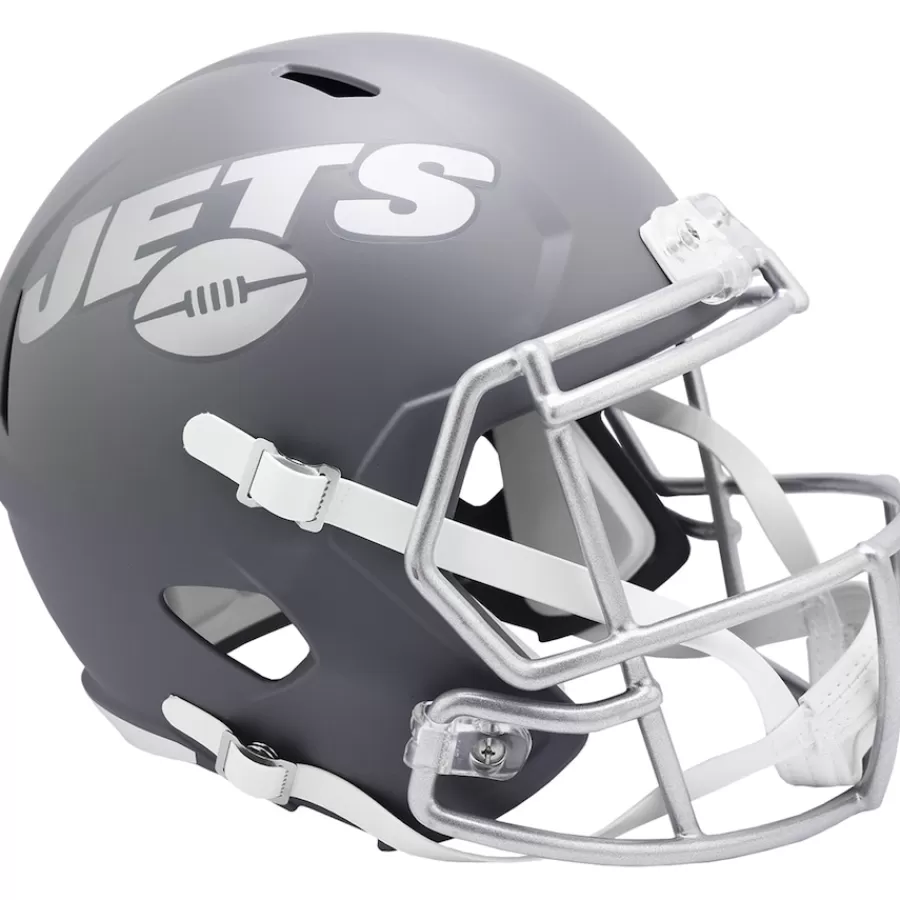 New York Jets Helmets | Helmets^ Riddell 2024 Slate Alternate Speed Replica Helmet