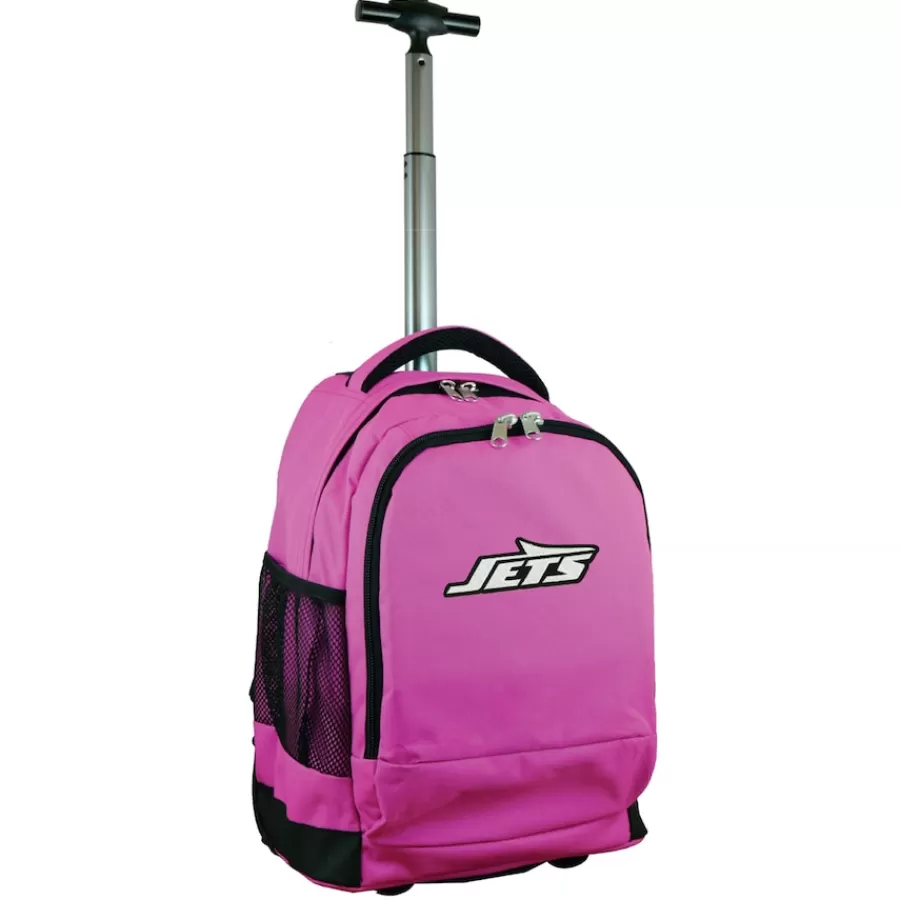 New York Jets Travel | School Supplies^Pink 19'' Premium Wheeled Backpack