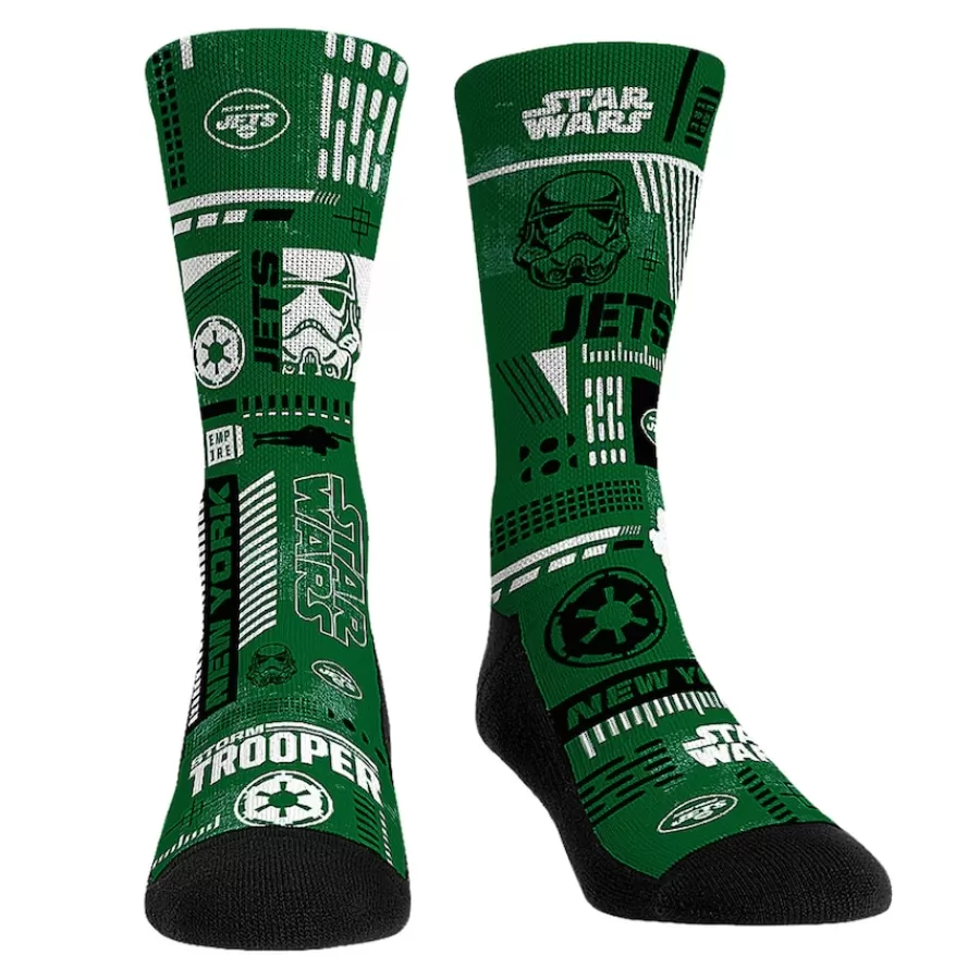 New York Jets Shoes & Socks | Shoes & Socks^Rock Em Socks Stormtrooper & Darth Vader Three-Pack Star Wars Crew Socks Set