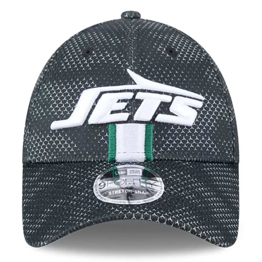 Kids New York Jets Hats | Kids^Toddler New Era Black 2024 NFL Sideline 9FORTY Stretch-Snap Hat