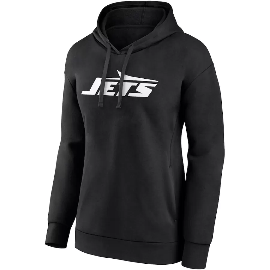 Women New York Jets Sweatshirts & Fleece | Women^Women's Black Primary Logo Pullover Hoodie